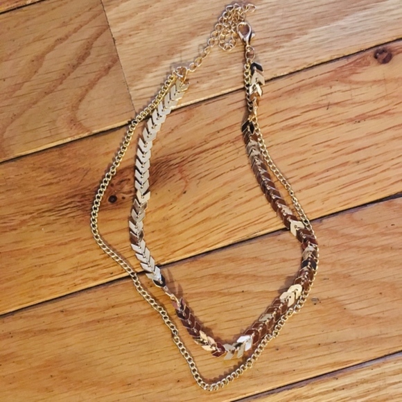 2Pcs Choker Necklace Simple Fish Bone - Picture 6 of 8